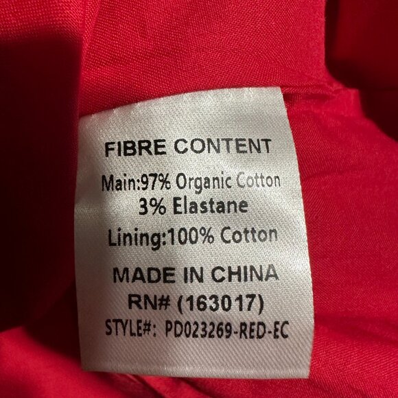 Princess Polly Mallorie Halter Mini Dress Red Front Buttons Womens Size 4 NEW - Picture 12 of 13